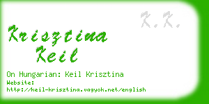 krisztina keil business card